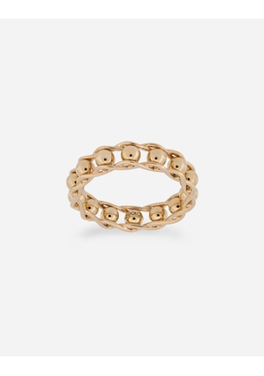 Dolce & Gabbana Tradition Yellow Gold Rosary Band Ring - Man Rings Gold 62