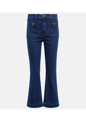 Veronica Beard Carson high-rise flared jeans