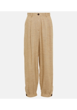 Loro Piana Linen, cashmere, and silk pants