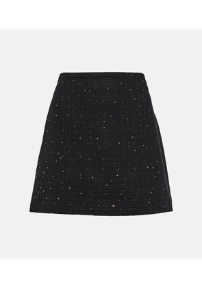 Elie Saab Sequined tweed miniskirt