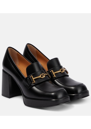 Tod's Leather loafer pumps