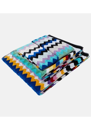 Missoni Cyrus set of 5 Zigzag cotton terry towels