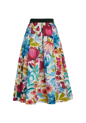Max & Co. Floral Print Midi Skirt