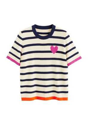 Chinti & Parker Striped Breton Heart T-Shirt