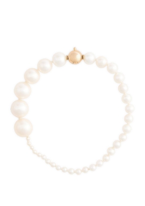 Sophie Bille Brahe Yellow Gold And Pearl Peggy Bracelet