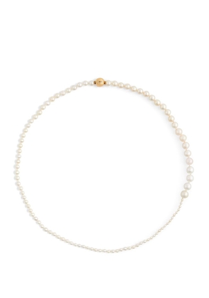 Sophie Bille Brahe Small Yellow Gold And Pearl Peggy Necklace