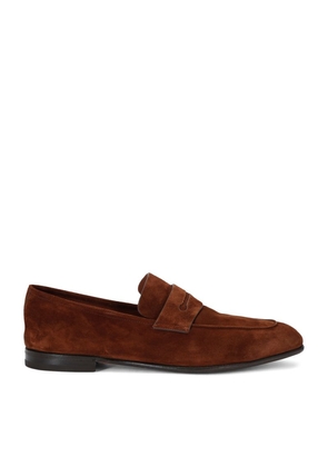 Zegna Suede L'Asola Loafers