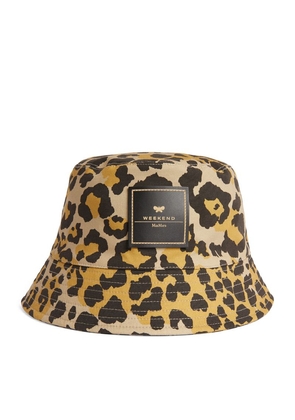 Weekend Max Mara Leopard Print Bucket Hat