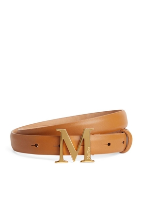 Max Mara Leather Monogram Belt