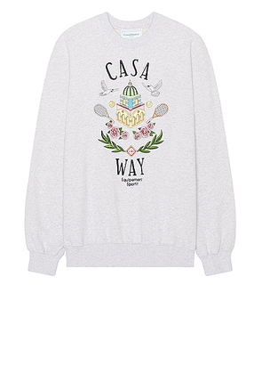 Casablanca Casa Way Sweater in Casa Way - Light Grey. Size XL/1X (also in ).
