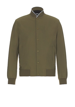 Theory Murphy Shirt in Uniform - Olive. Size S (also in L, XL/1X).