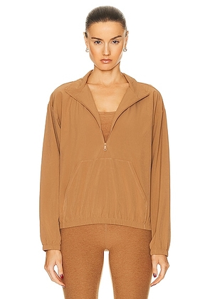 Beyond Yoga In Stride Half Zip Pullover in Toffee - Brown. Size XS (also in ).