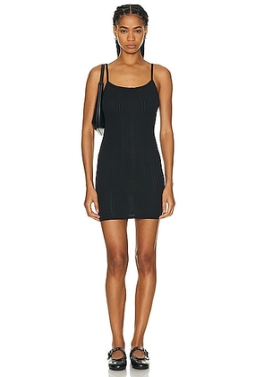 Cou Cou Intimates The Picot Dress in Black - Black. Size L (also in M, S, XL, XS).
