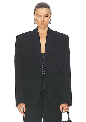 Jean Paul Gaultier Corset Details Tailored Jacket in Black - Black. Size 36 (also in 34).