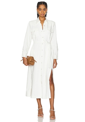 Citizens of Humanity Iris Western Dress in White. Size M, S, XS.