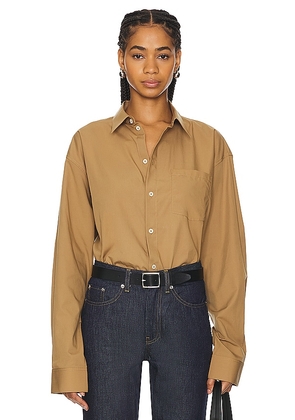 Helmut Lang Oversized Shirt in Tan. Size M, S, XS.