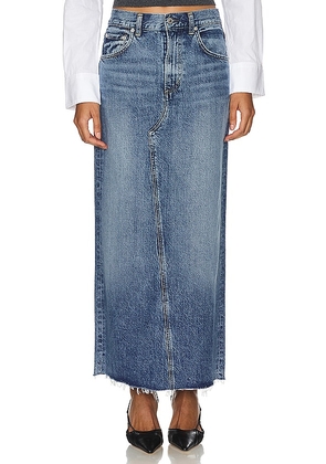 Citizens of Humanity Circolo Reworked Maxi Skirt in Blue. Size 24, 26, 27, 30, 32.