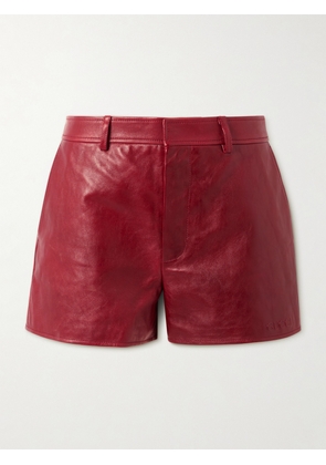 Gucci - Leather Shorts - Red - IT38