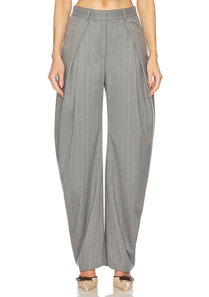 L'Academie Ainsley Trouser in Grey. Size M, XL, XXS.