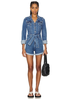 PAIGE Maggy Romper in Blue. Size 10, 12, 14, 2, 4, 6, 8.