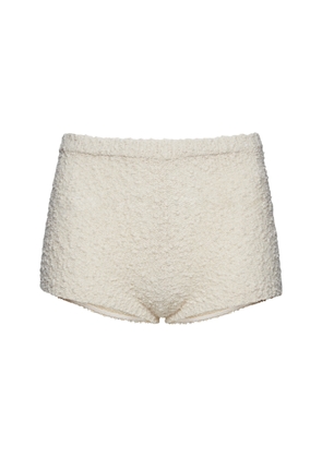 Magda Butrym - Textured Knit Shorts - Ivory - FR 40 - Moda Operandi