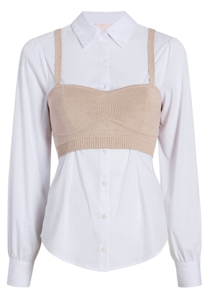 Cinq A Sept Connie layered shirt - White