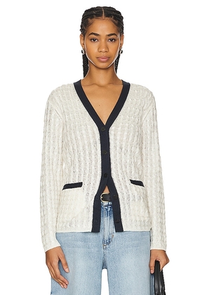 Theory Cable Cardigan in Navy. Size S, XS.