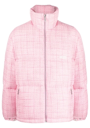 Gcds quilted tweed padded jacket - Pink