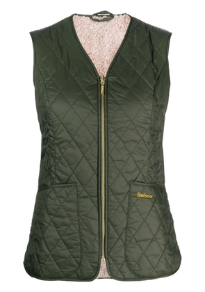 Barbour logo-embroidered quilted gilet - Green
