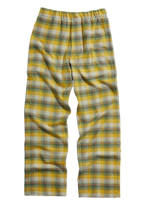 Zegna x The Elder Statesman silk-cashmere track pants - Yellow