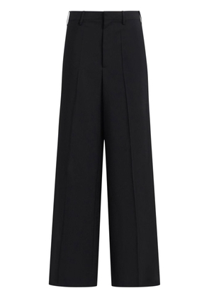Marni Tropical wide-leg wool trousers - Black