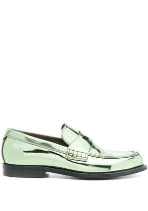 Gcds Wirdo patent-leather loafers - Green