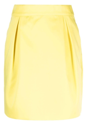 Kate Spade knife-pleat high-waist skirt - Yellow