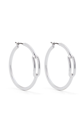 Lauren Ralph Lauren cut-out hoop earrings - Silver