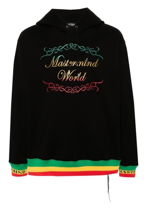 Mastermind Japan Rasta logo-print hoodie - Black