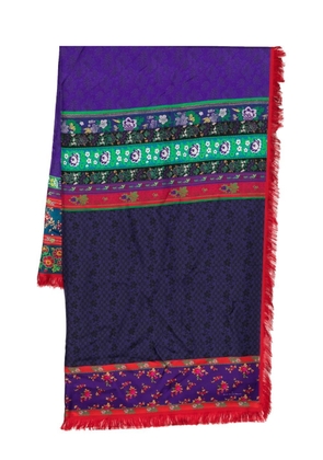 Pierre-Louis Mascia floral print silk scarf - Purple