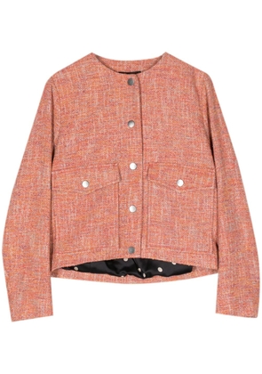 Paul Smith round-collar tweed jacket - Orange