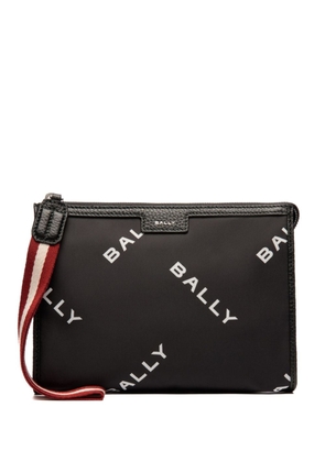 Bally logo-print clutch bag - Black