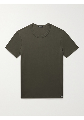 TOM FORD - Stretch-Cotton Jersey T-Shirt - Men - Green - S