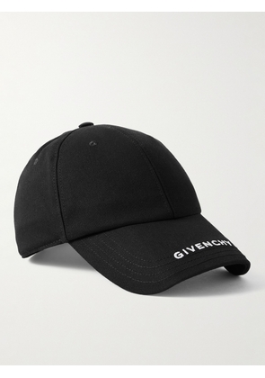 Givenchy - Logo-Embroidered Cotton-Blend Twill Baseball Cap - Men - Black