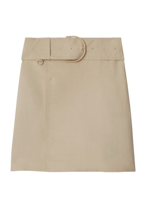 Burberry Canvas Trench Skirt