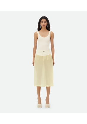 Light Cotton Gauze Skirt - Bottega Veneta