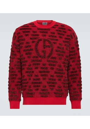 Giorgio Armani Logo jacquard wool-blend sweater