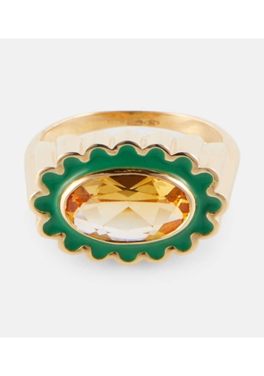 Aliita Margarita Citrino 18kt yellow gold ring
