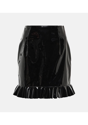 Alessandra Rich Faux leather miniskirt