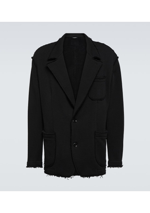 Dolce&Gabbana Frayed cotton-blend blazer