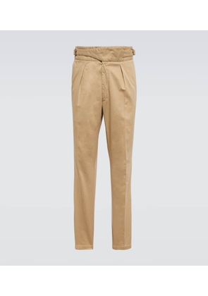 Polo Ralph Lauren Pleated cotton-blend pants