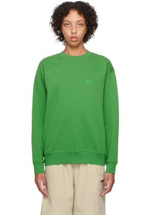 Dime Green Embroidered Sweatshirt