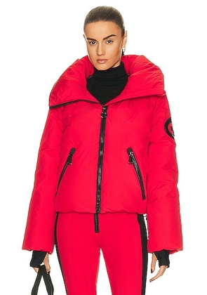 Goldbergh Porter Puffer Jacket in Flame - Red. Size 40 (also in ).