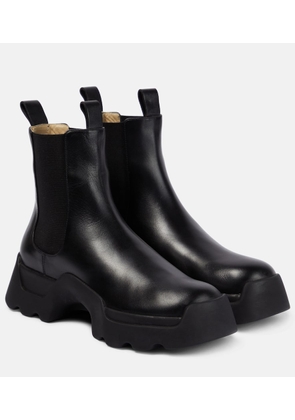 Proenza Schouler Stomp leather ankle boots